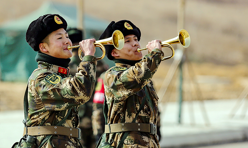 開訓！武警甘肅省總隊拉開新年度軍事訓練戰(zhàn)幕（組圖）