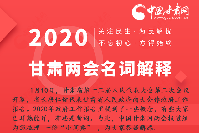 2020甘肅兩會|漲知識！政府工作報告23個新名詞，最全解釋來了