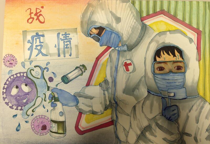 “疫情當前，孩子們有‘畫’說”作品展播（三十五）