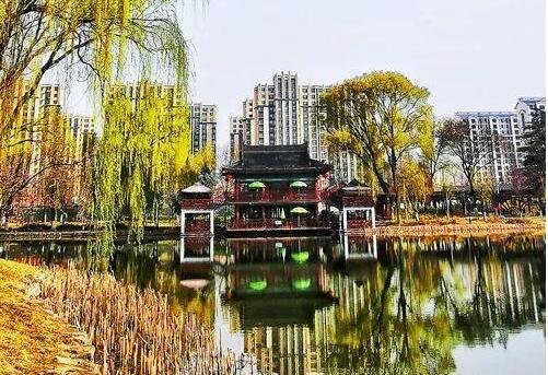 天水馬跑泉公園，這滿園春色似美人的嫣然一笑般撩人