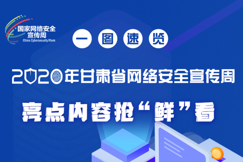 一圖速覽2020年甘肅省網(wǎng)絡(luò)安全宣傳周，亮點(diǎn)內(nèi)容搶“鮮”看！