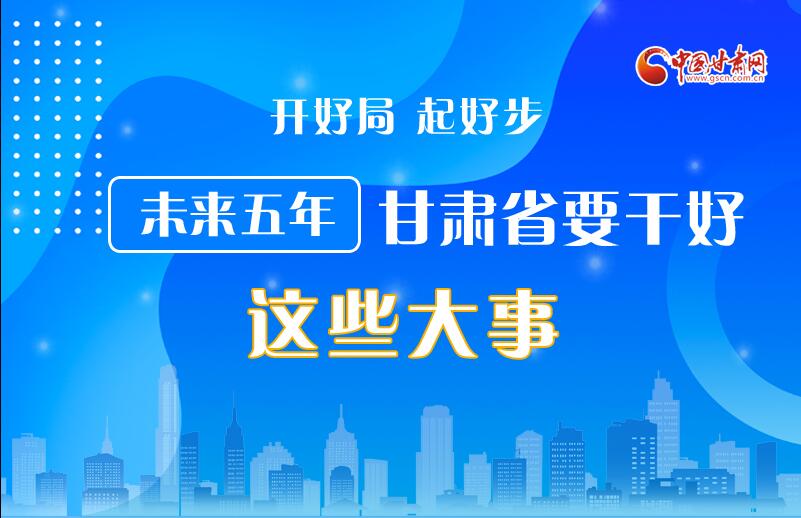 圖解丨開好局 起好步 未來五年甘肅省要干好這些大事！