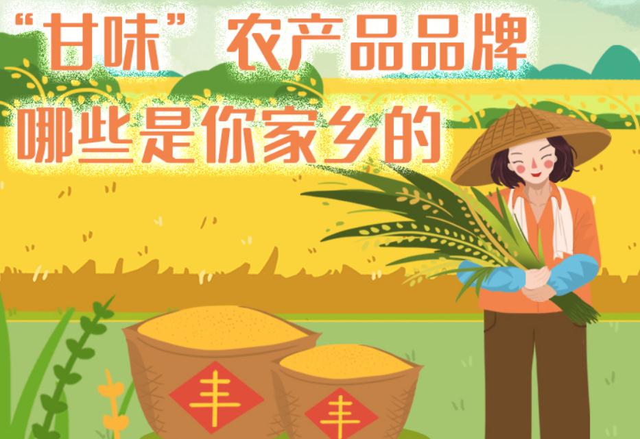 一圖帶你了解“甘味”農(nóng)產(chǎn)品品牌 ，哪些是你家鄉(xiāng)的？