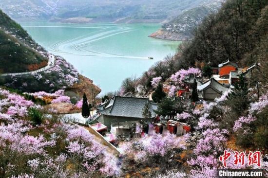 甘肅平?jīng)鍪惺侵袊?guó)優(yōu)秀旅游城市。圖為平?jīng)鲠轻忌较率锾一ㄊ㈤_(kāi)。(資料圖) 平?jīng)鍪形麄鞑抗﹫D