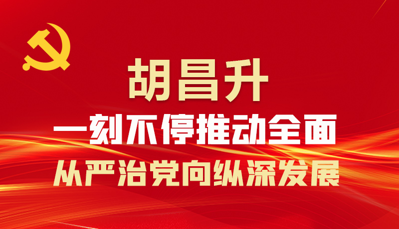 圖解|胡昌升：一刻不停推動全面從嚴(yán)治黨向縱深發(fā)展