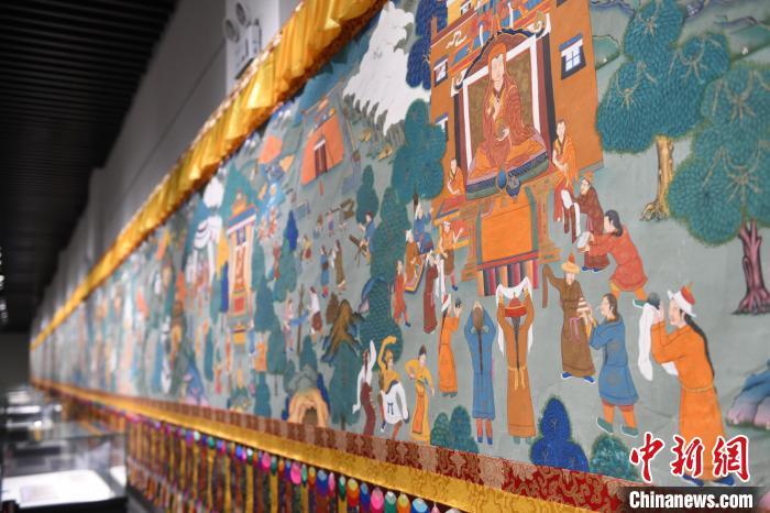 8月20日，“塔影河聲吉祥千年——涼州會盟暨蘭州與武威文物聯(lián)展”在蘭州市博物館開展。戴文昌 攝